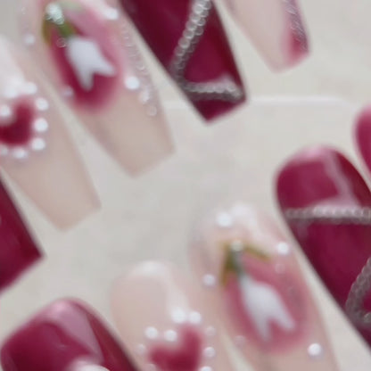 Scarlet Diamond Heart
